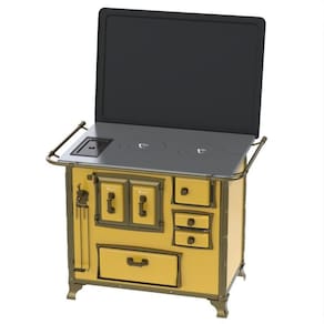 Fogao a Lenha GII N 2 Renaissance Amarelo Cald