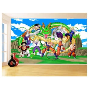 Papel De Parede Dragon Ball Goku Vegeta Anime 3,5M Dbz464