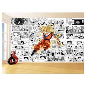 Papel De Parede Dragon Ball Goku Página Manga 3,5M Dbz654