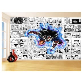 Papel De Parede Dragon Ball Goku Super Sayajin 3,5M Dbz684