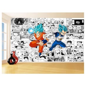 Papel De Parede Dragon Ball Goku Vegeta Anime 3,5M Dbz240