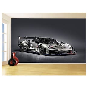 Papel De Parede 3D Carro Mc Laren Pista Super 3,5M Car293