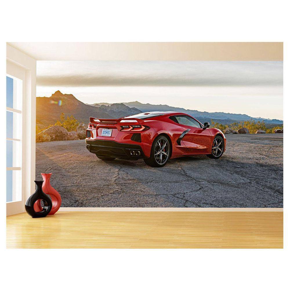 Papel De Parede Carro Corvette Chevrolet Chevy 3,5M Car44