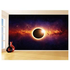 Papel De Parede Espaço Estrelas Eclipse Solar 3,5M Nsp145