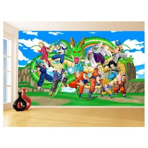 Papel De Parede Dragon Ball Goku Vegeta Anime 3,5M Dbz434