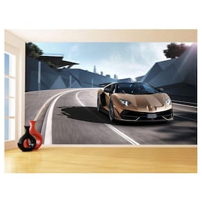 Papel De Parede 3D Carro Lamborghini Aventador 3,5M Car191