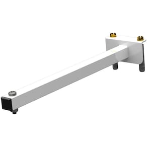 Suporte Refletor Fachada Banner Braço 30 Cm - Branco