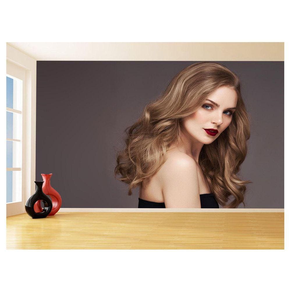 Papel De Parede 3D Salão De Beleza Corte Cabelo 3,5M Slb10