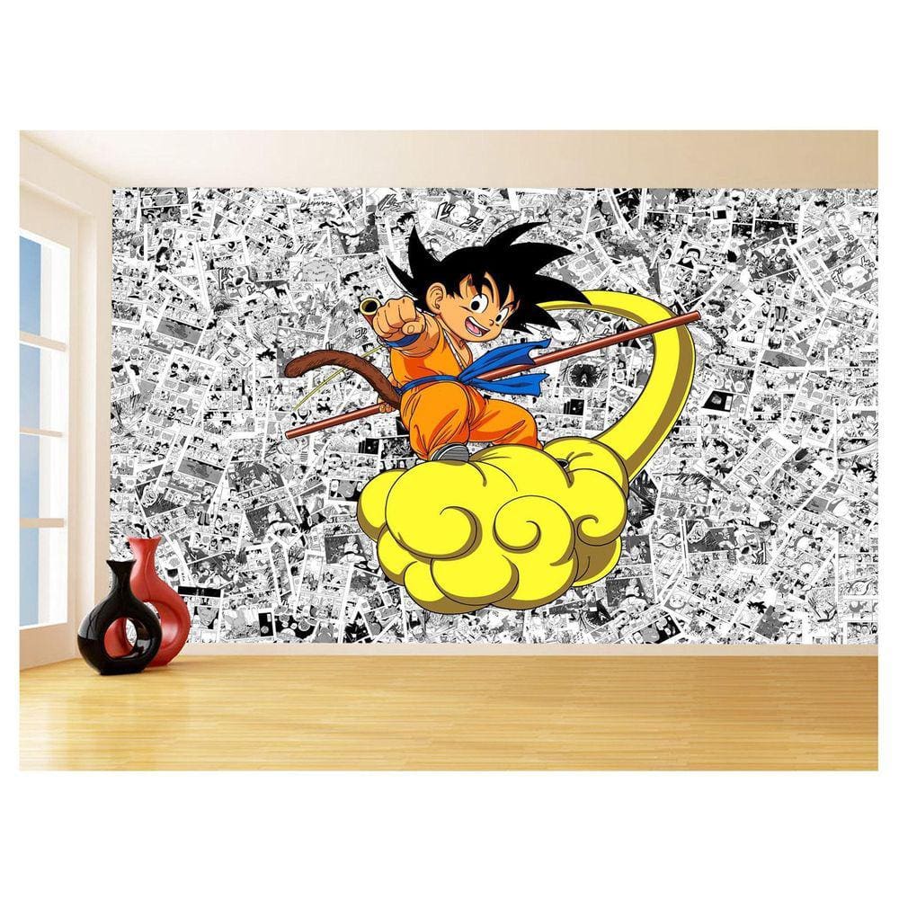 Papel De Parede Dragon Ball Goku Página Manga 3,5M Dbz522