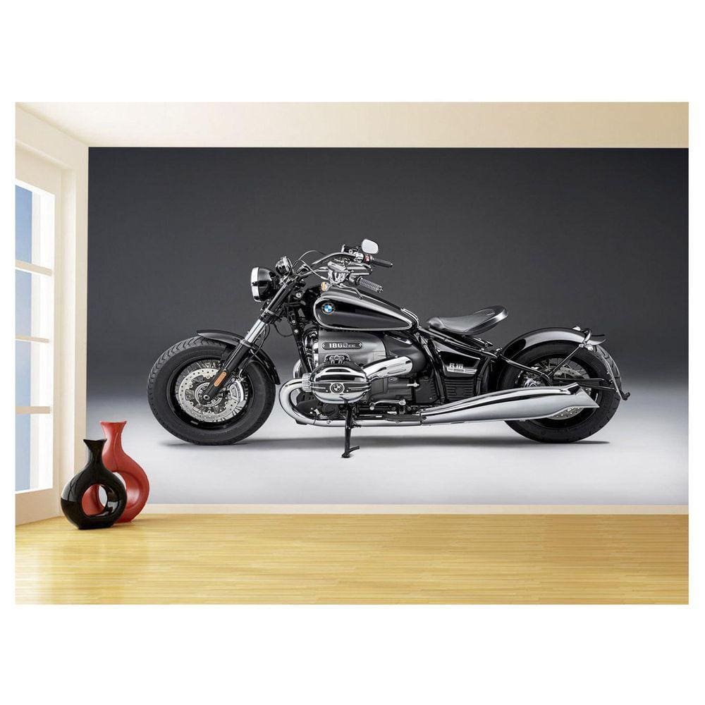 Papel De Parede 3D Moto Custom Chopper Viagem 3,5M Bkm97