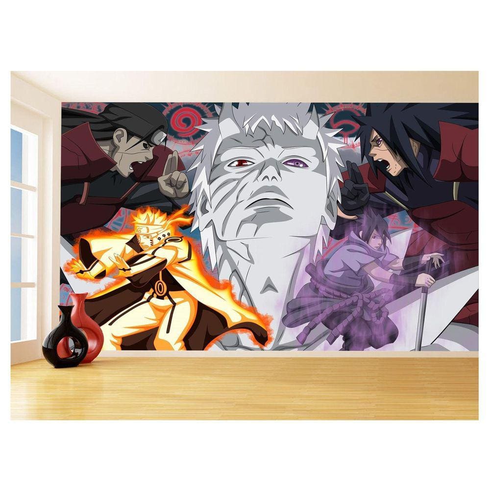Papel De Parede Anime Naruto Mangá Desenho Art 3,5M Nrt05