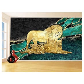 Papel De Parede Animais Pop Art Familia Leões 3,5M Pxa394
