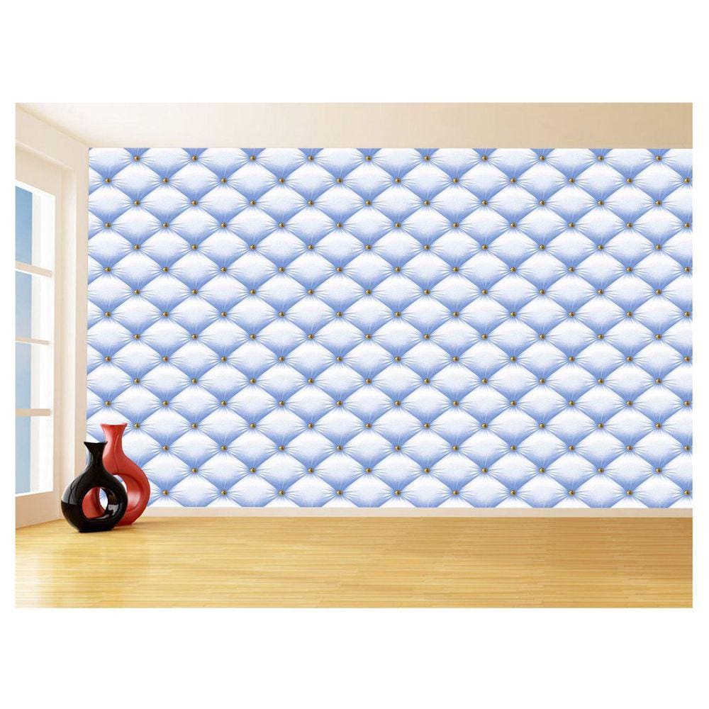 Papel De Parede 3D Estilo Tecido Capitonê Cores 3,5M Tcp129