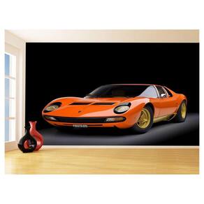 Papel De Parede Carro Antigo Lamborghini Miura 3,5M Cxr67