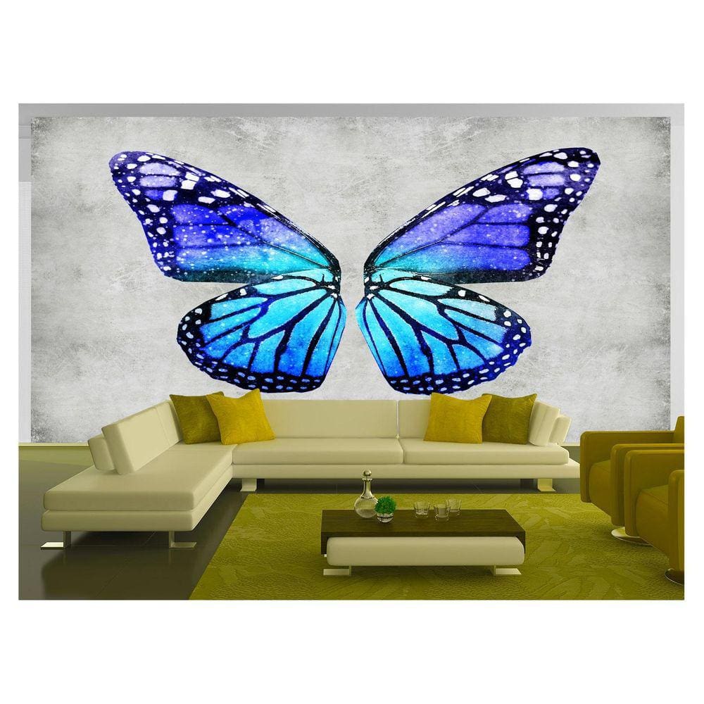 Papel De Parede 3D Arte Asas Selfie Insta Cores 3,5M Tra356