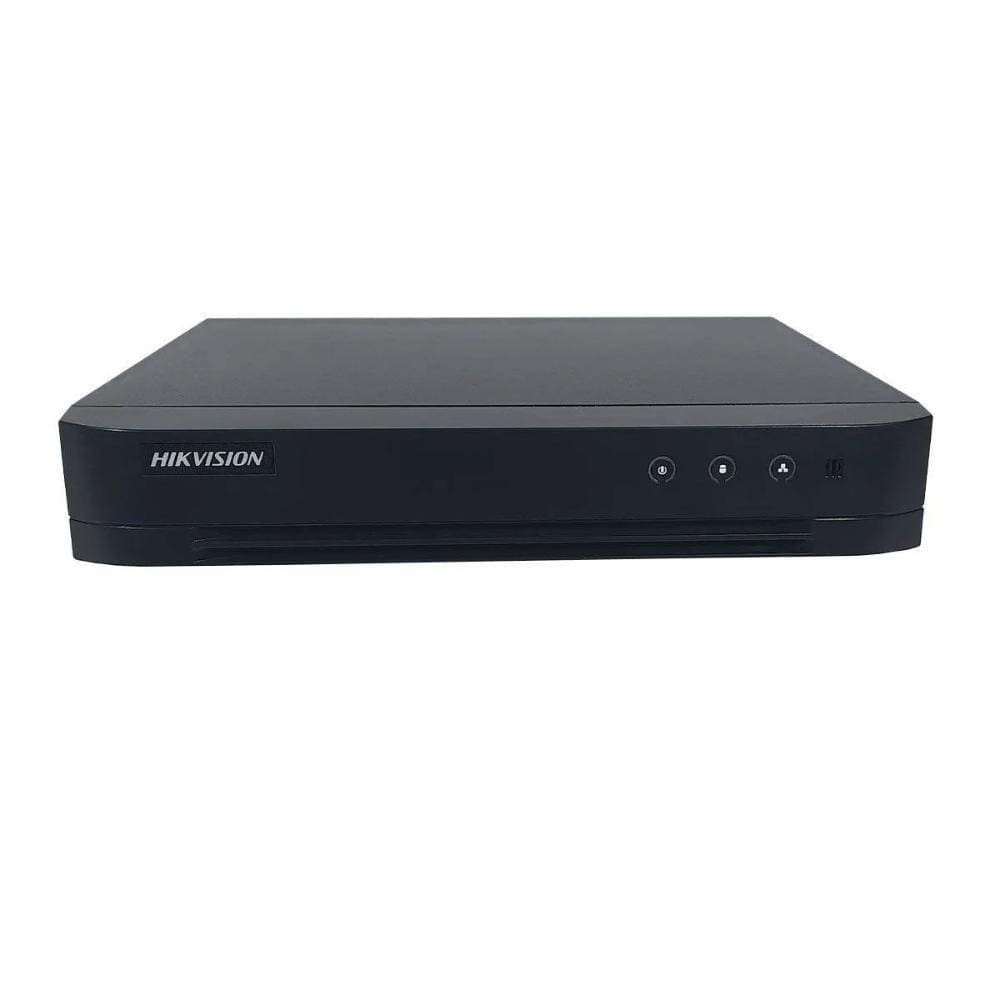 DVR 4 Canais Hikvision AcuSense - Stand Alone - Full HD - IP, HDCVI, HDTVI, AHD, CVBS e Analógica