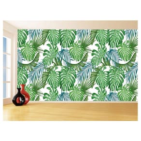 Papel De Parede 3D Textura Folhas Tropicais Mata 3,5M Txt64