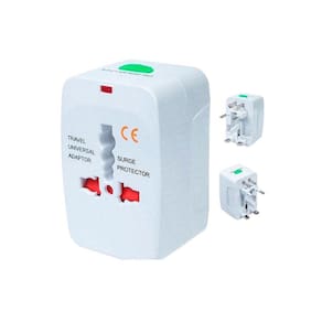 Adaptador Tomada Universal Viagem - Arg Chile Usa Euro Asia