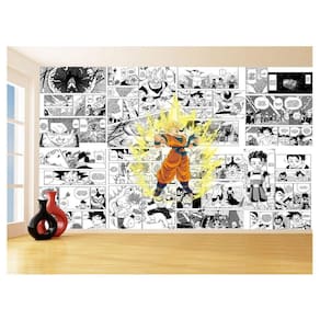 Papel De Parede Dragon Ball Goku Página Manga 3,5M Dbz660