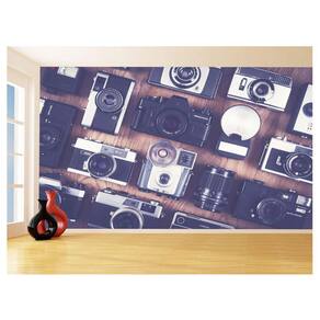Papel De Parede Arte Fotografia Máquina Retrô 3,5M Tra107