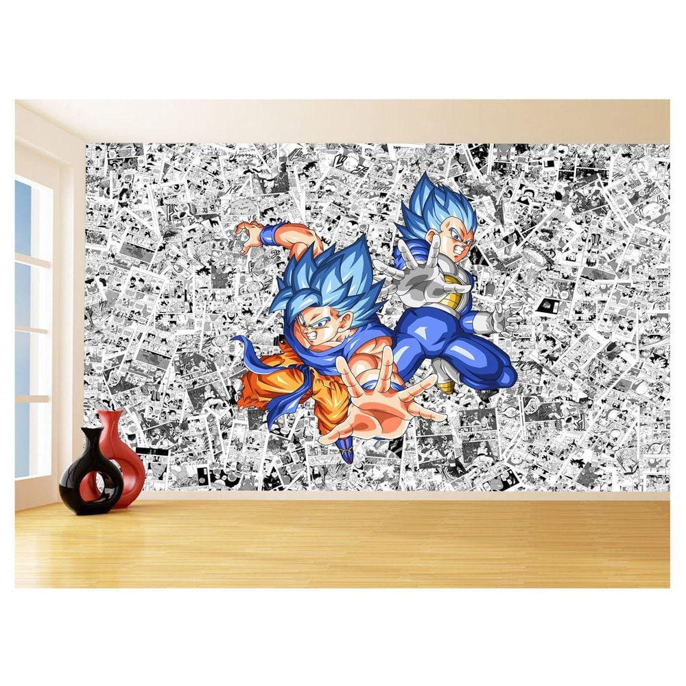 Papel De Parede Dragon Ball Goku Página Manga 3,5M Dbz525