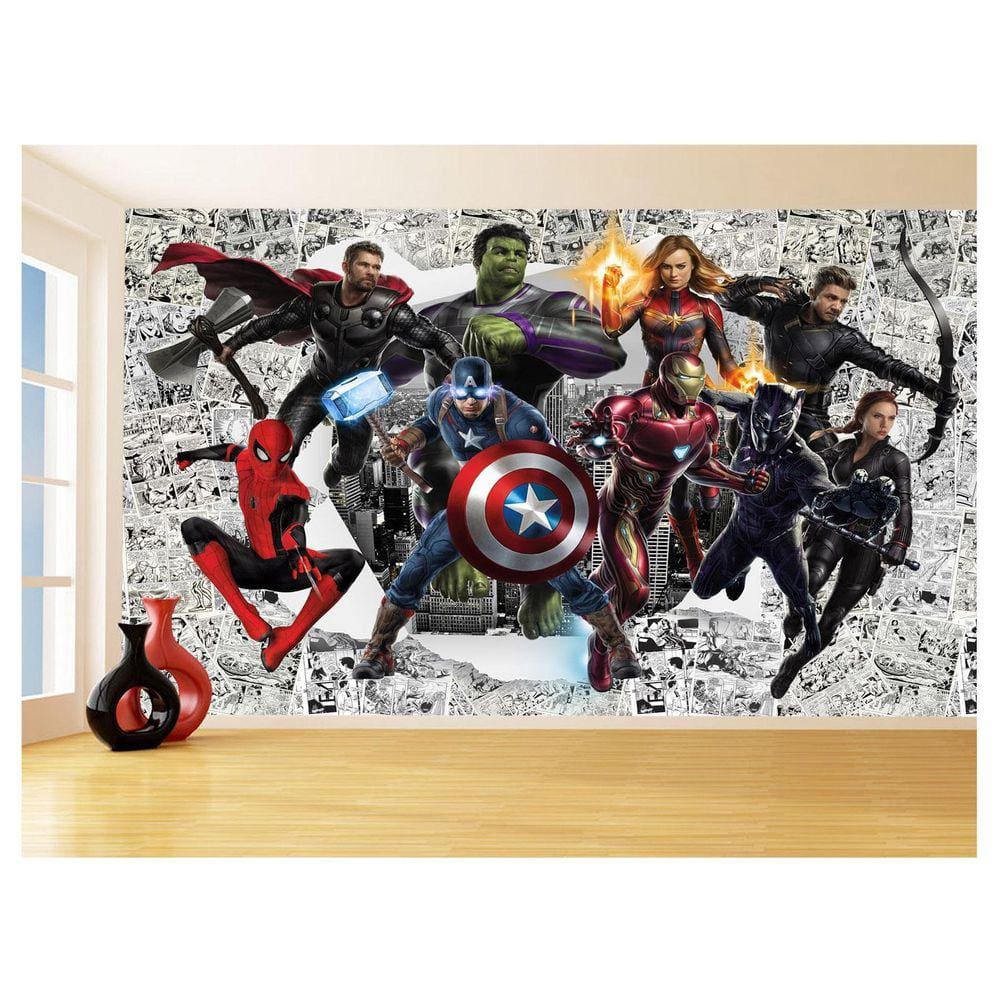 Papel De Parede 3D Heróis Página Quadrinhos Hq 3,5M Nhma250