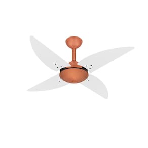 Ventilador Teto Cobre Quad Silencioso Sala 4 Pás Ventax 110V