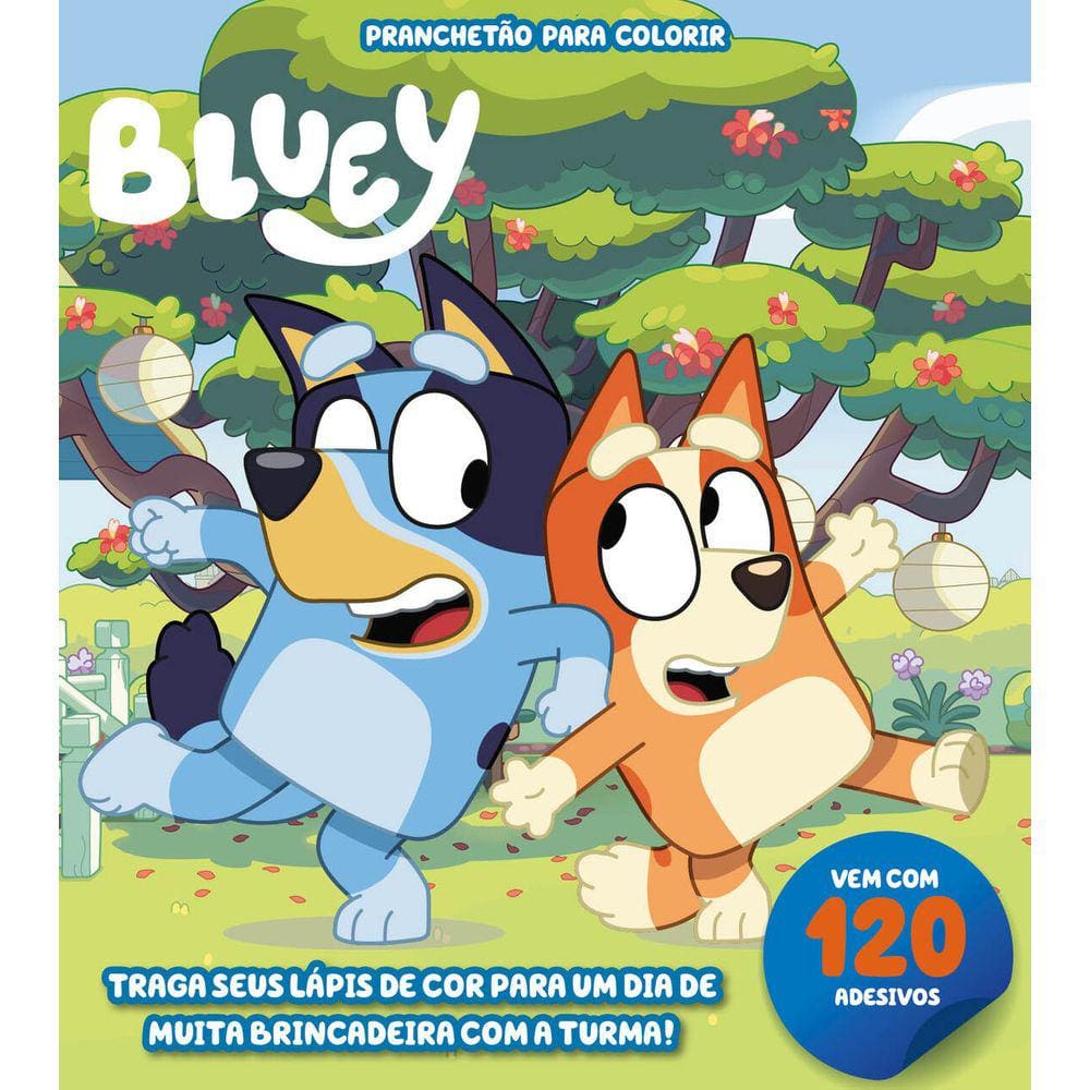 Bluey Pranchetão para Colorir