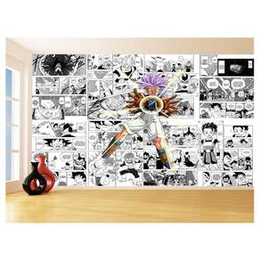 Papel De Parede 3D Dragon Ball Trunks Vegeta 3,5M Dbz732