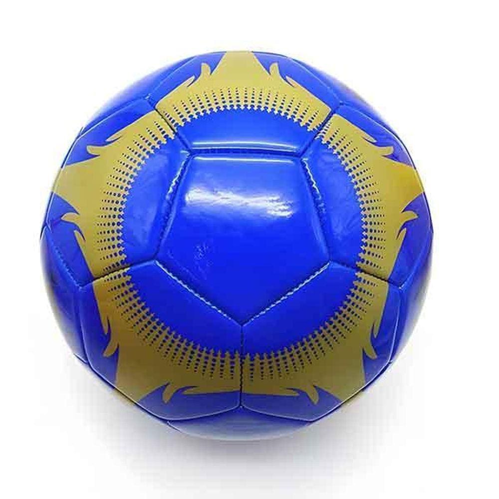Mini Bola De Futebol Azul Tamanho Pequeno Material Sintético