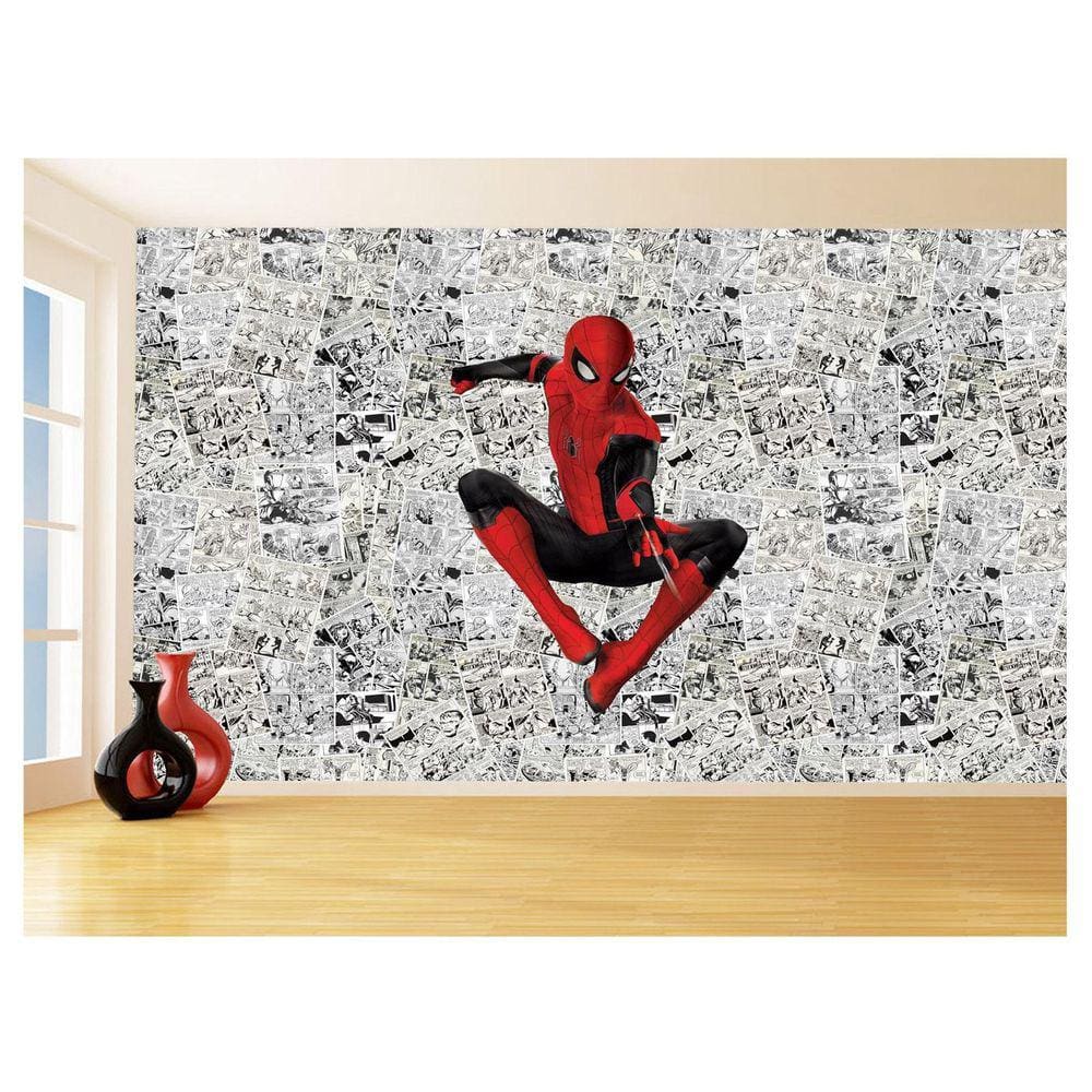 Papel De Parede 3D Heróis Página Quadrinhos Hq 3,5M Nhma153