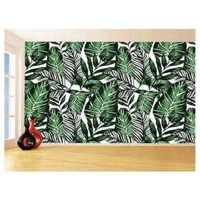 Papel De Parede 3D Textura Folhas Tropicais Mata 3,5M Txt65