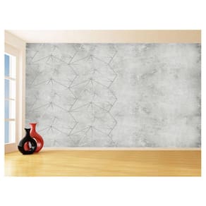 Papel De Parede Concreto Queimado Listra Risco 3,5M Kkt25