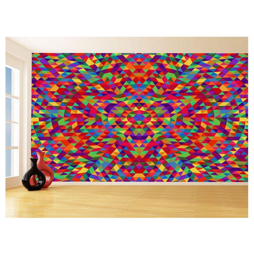 Papel De Parede Geométrico Formas Linhas Cores 3,5M Gmt22