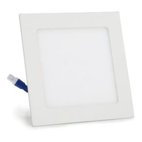 Painel LED Embutir Quadrado 12W Frio - Kit com 10 Unidades