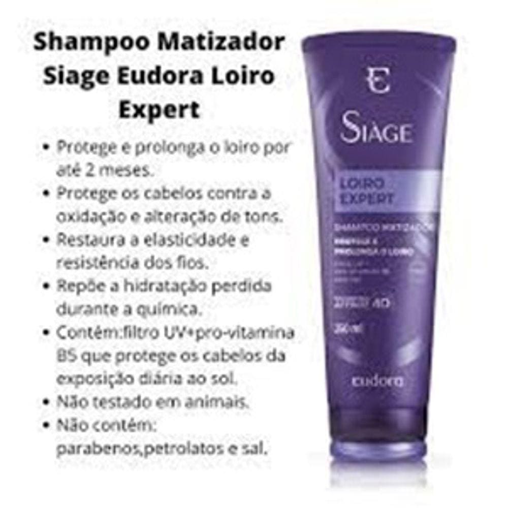 Eudora Siàge Shampoo Desamarelador Loiro Expert - 250ml