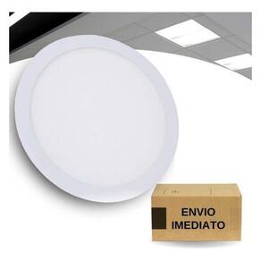 Luminária Painel Redondo 24W Branco Frio 6500K - Embutir