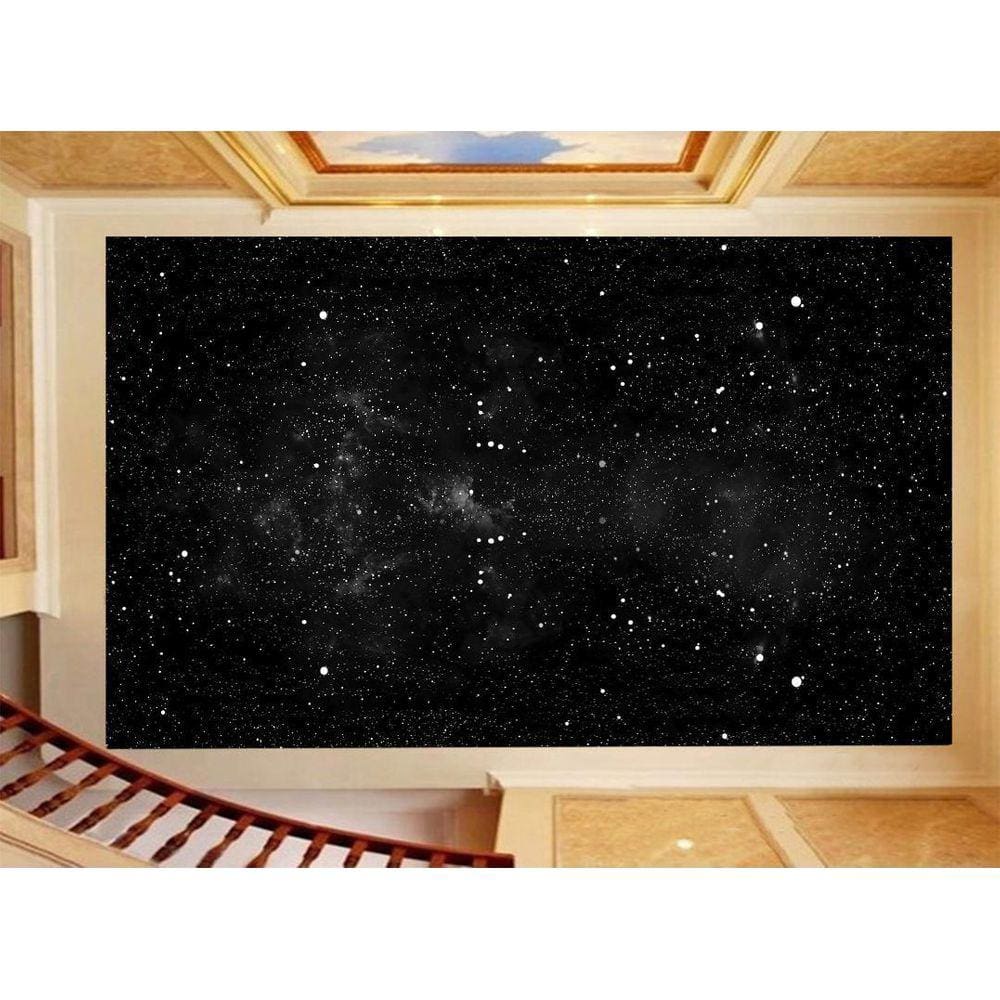 Papel De Teto Céu Espaço Estrelas Galáxias 3,5M Rof62