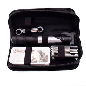 Kit Ferramenta Bicicleta Chaves Bike Pneu Preto 22x9,5cm