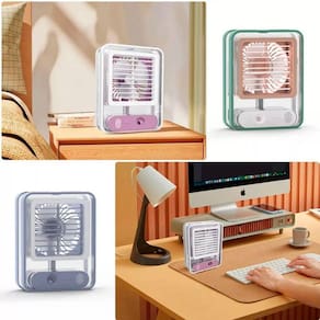 Ventilador Portátil 3 Velocidades - Umidificador USB