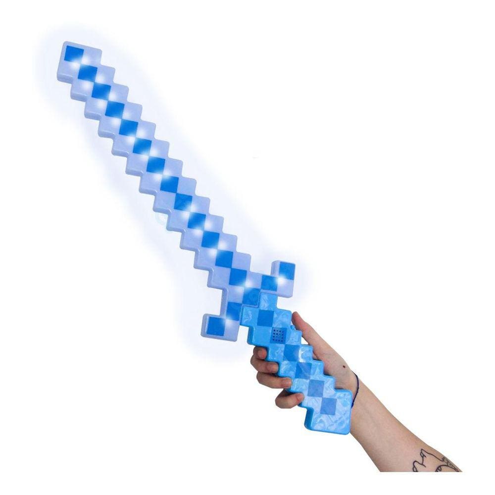 Espada Brinquedo Minecraft Gamer Youtube Com Som E Luz