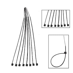 Abraçadeira Nylon EDA 9YT 3,6x250mm - 100 un. Preta