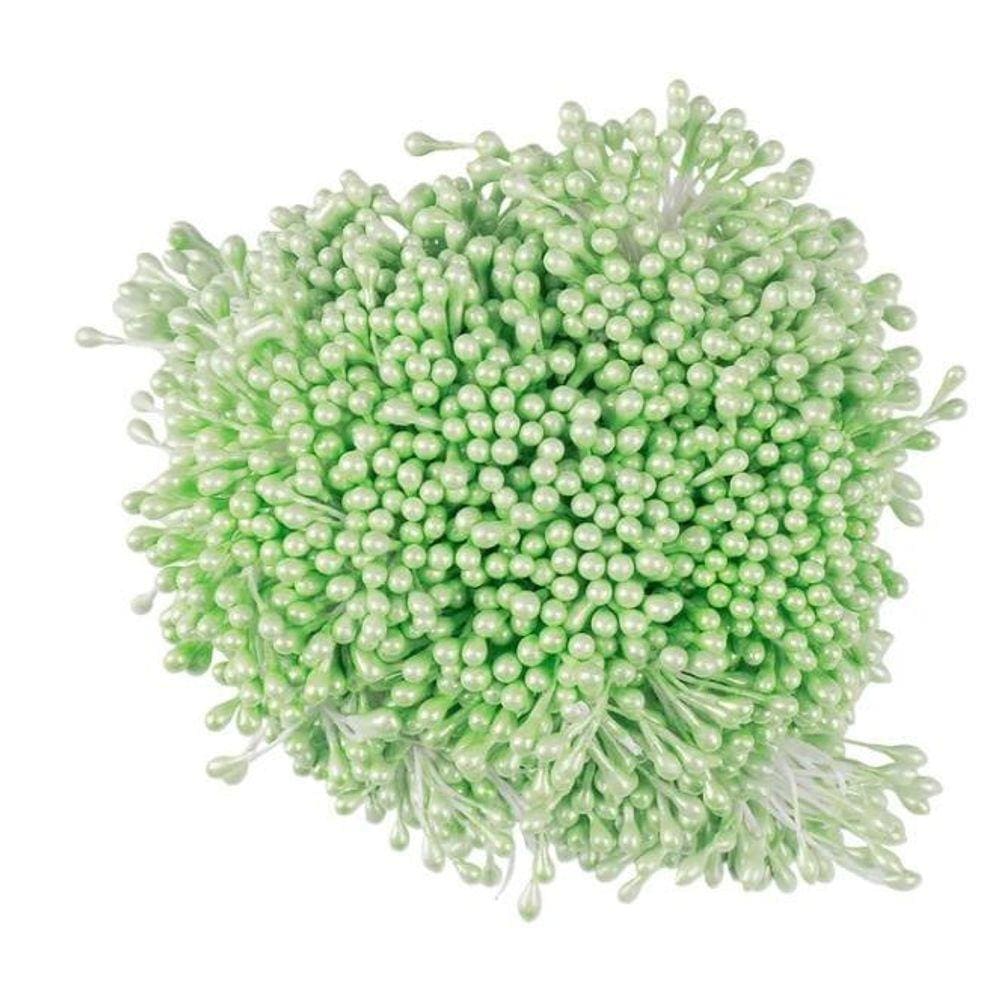 Pistilo Artesanato Flor Verde Claro 6Cm Com 1600 Unidades