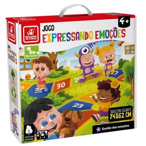 Jogo Educativo Infantil Expressando Emoções Madeira