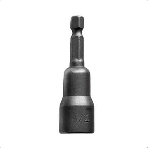 Jogo Soquete Canhão Sextavado 1/2X65Mm Cromo Vanádio 5Pçs