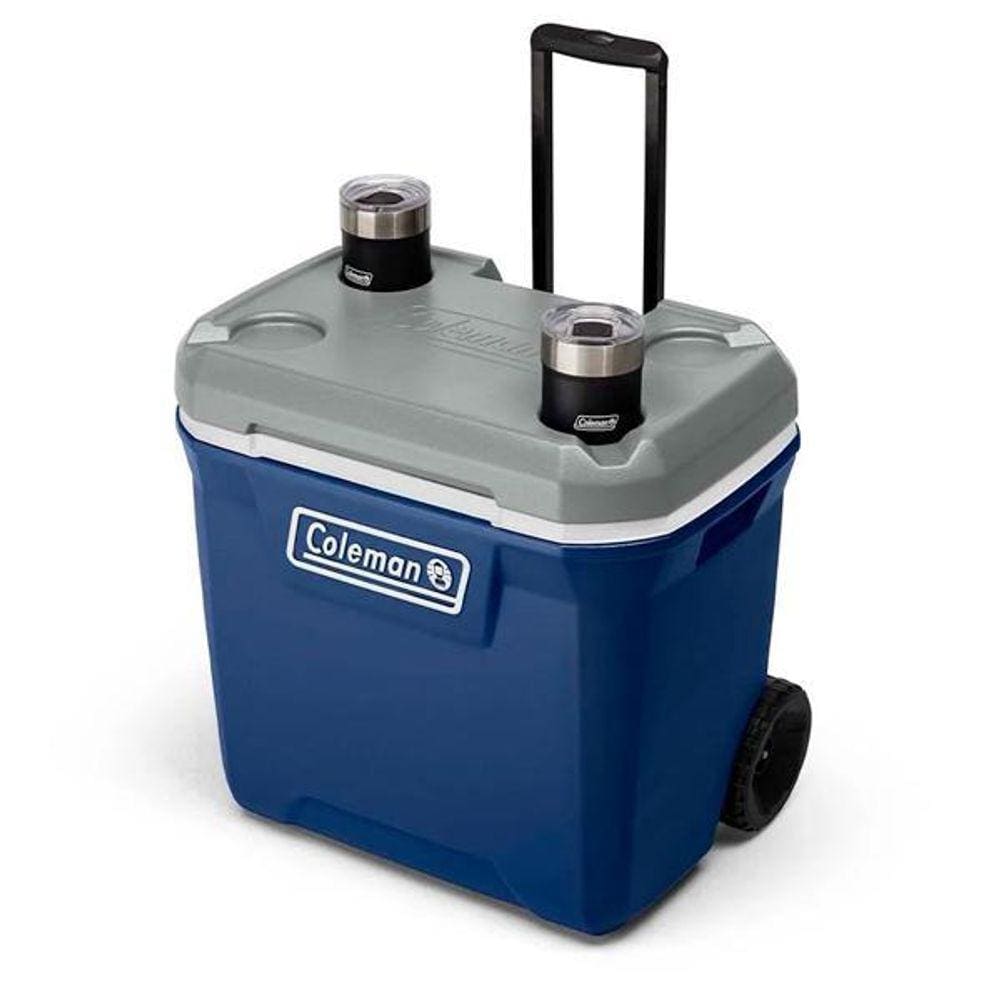 Caixa Térmica Cooler Gelo 65Qt 61,5L Rodas E Alça 101 Latas