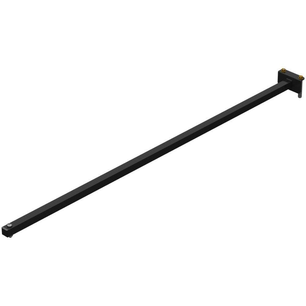 Suporte Refletor Fachada Banner Braço 100 Cm Preto