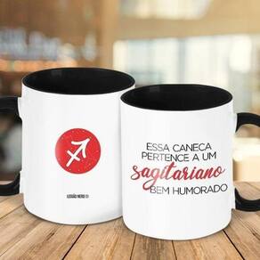 Caneca Decorativa Sagitariano Bem Humorado - 325ml