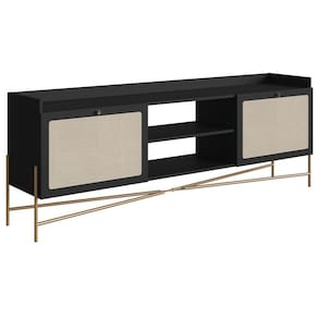 Rack Para TV 65 Pol 183 CM Pes Metal 28930 Oslo Nero Artesano
