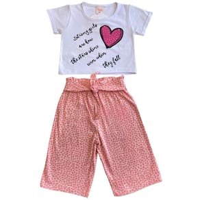 Conjunto Infantil By Gus Menina Oncinha Rosa 4695